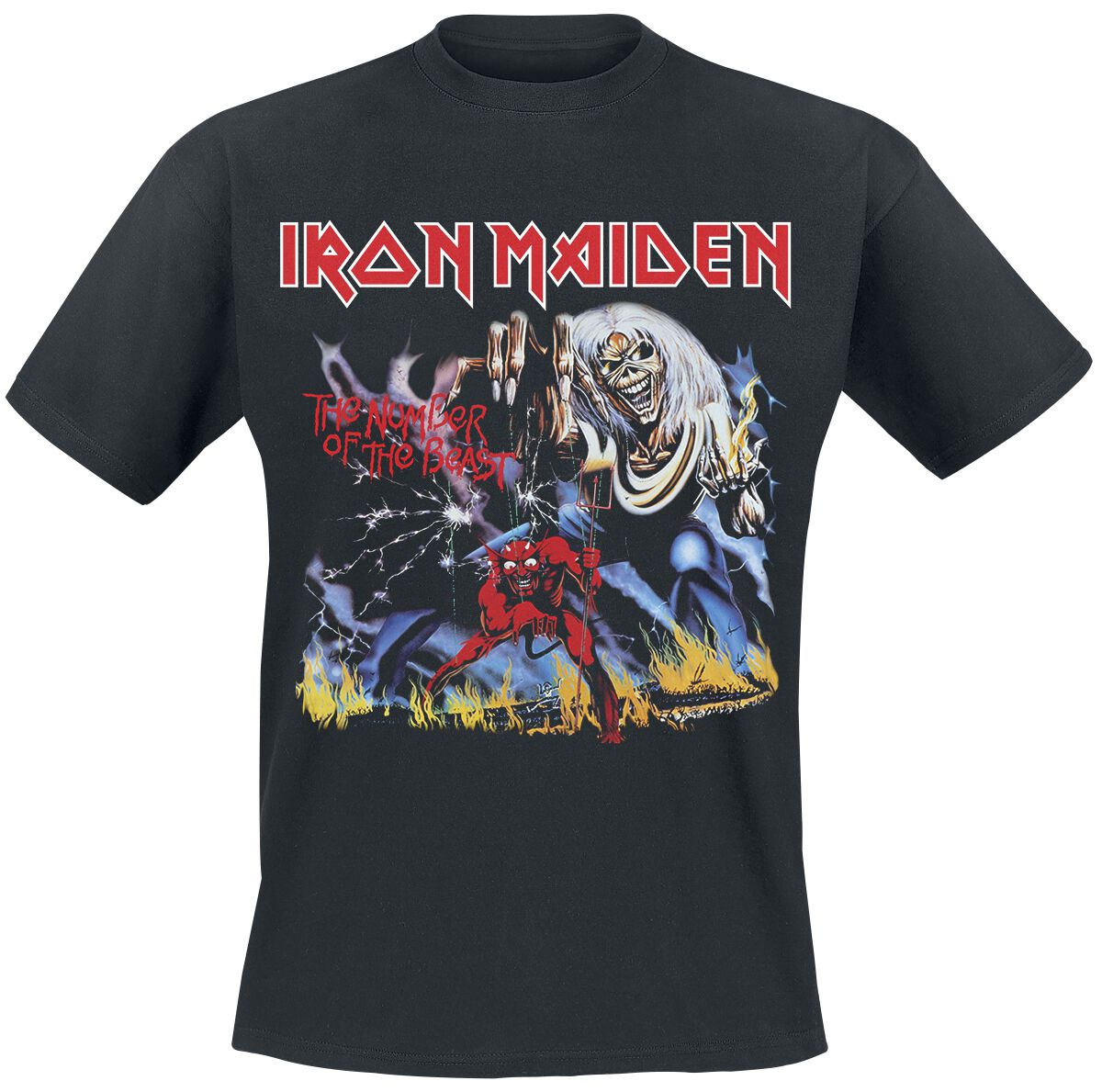 Iron Maiden T-Shirt - Stranger Number Of The Beast - S to 4XL - for Men - black - 100% cotton T-Shirts Band Merchandise