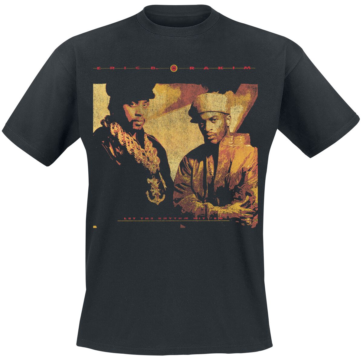 Eric B. & Rakim T-Shirt - Rhythm Hit Em - S to 4XL - for Men - black - 100% cotton T-Shirts Band Merchandise