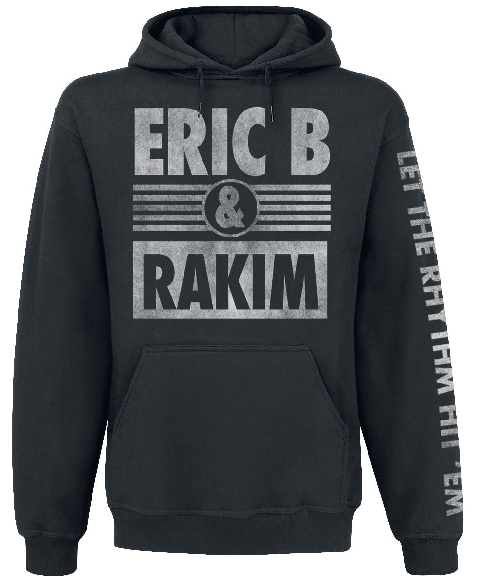 Eric B. & Rakim Hooded sweater - Logo - S to XXL - for Men - black - 50% cotton, 50% polyester Hooded sweaters & -jackets Band Merchandise