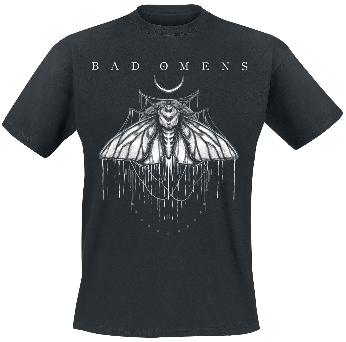 Bad Omens T-Shirt - Moth - S to 4XL - for Men - black - 100% cotton T-Shirts Band Merchandise