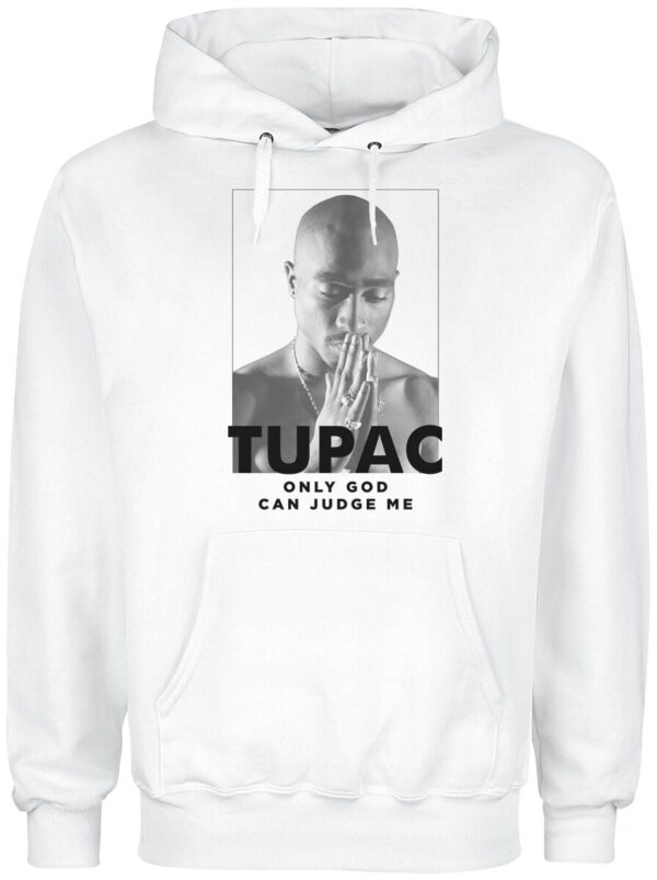 Tupac Shakur Hooded sweater - Prayer - S to XXL - for Men - white - 80% cotton, 20% polyester Hooded sweaters & -jackets Band Merchandise - Image 1