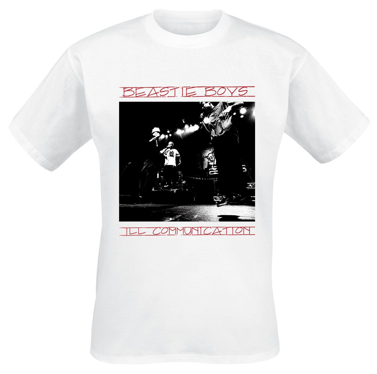 Beastie Boys T-Shirt - III Communication Tracklist - S to XXL - for Men - white - 100% cotton T-Shirts Band Merchandise