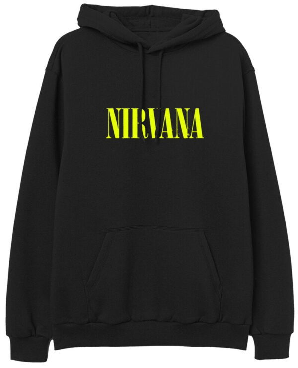 Nirvana Hooded sweater - Yellow Angel - S to L - for Men - black - 80% cotton, 20% polyester Hooded sweaters & -jackets Band Merchandise
