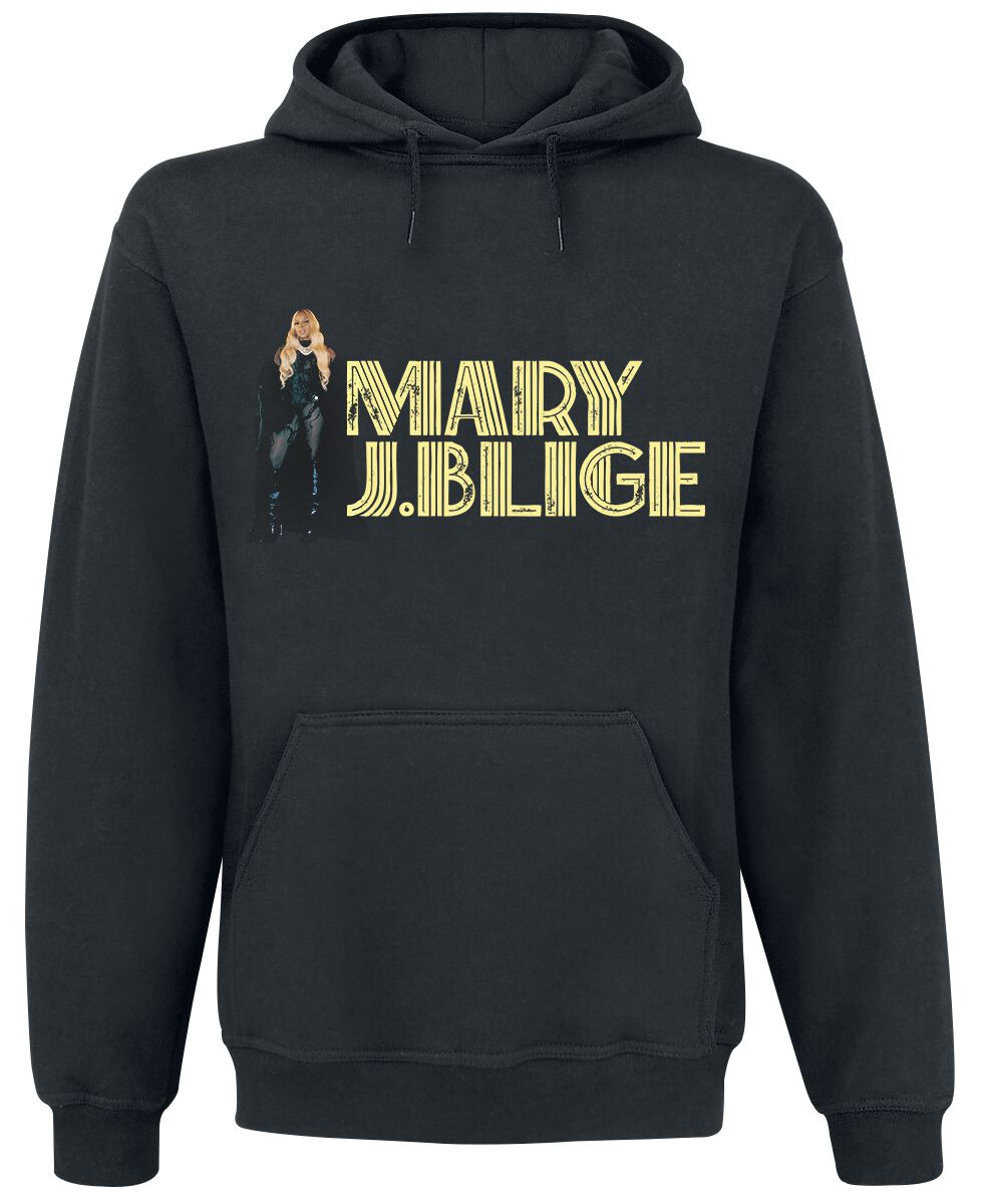 Mary J. Blige Hooded sweater - Photo Logo - S to 3XL - for Men - black - 80% cotton, 20% polyester Hooded sweaters & -jackets Band Merchandise