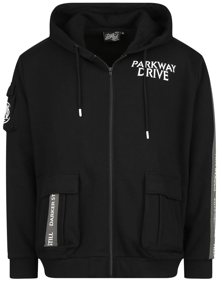 Parkway Drive Hooded zip - EMP Signature Collection - S to XXL - for Men - black-dark grey - 60% cotton, 40% polyester Hooded sweaters & -jackets Band Merchandise