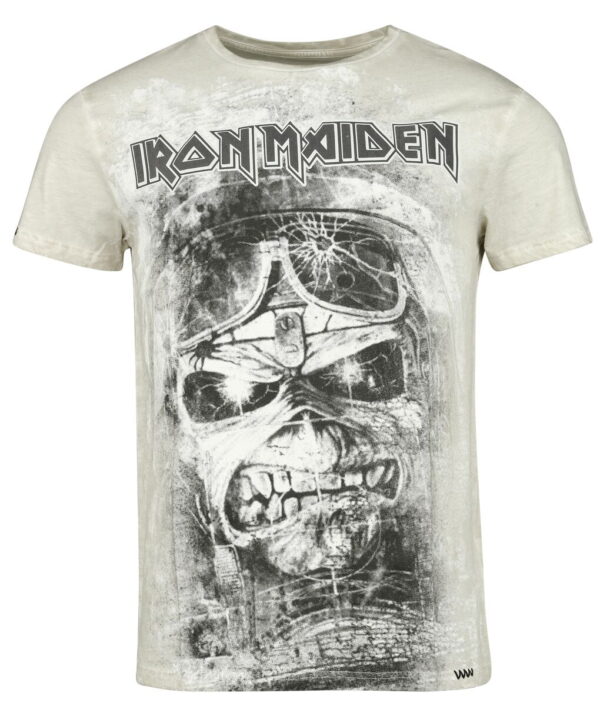 Iron Maiden T-Shirt - EMP Signature Collection - S to 3XL - for Men - khaki - 100% cotton T-Shirts Band Merchandise