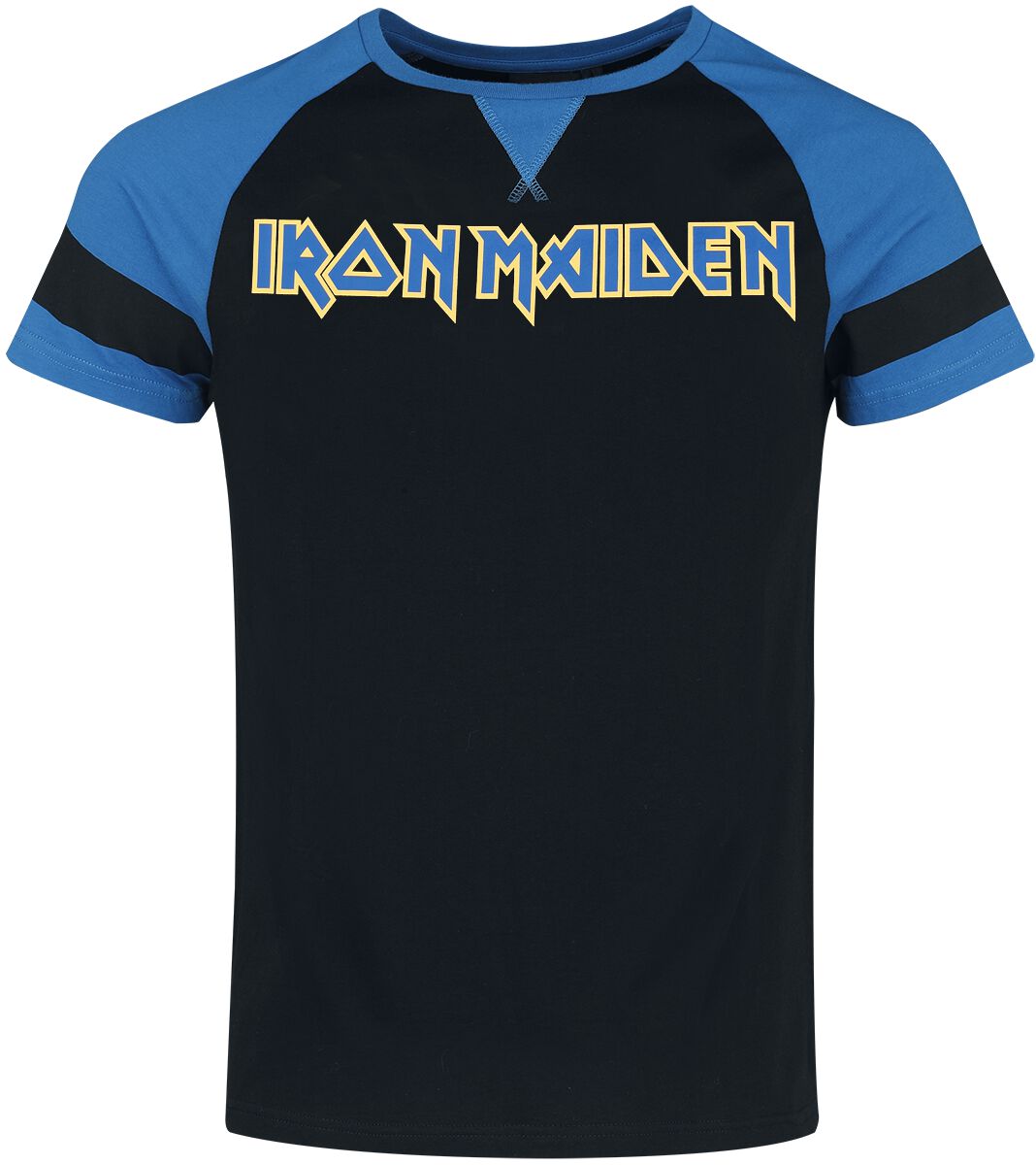 Iron Maiden T-Shirt - S to XXL - for Men - black-blue - 100% cotton T-Shirts Band Merchandise