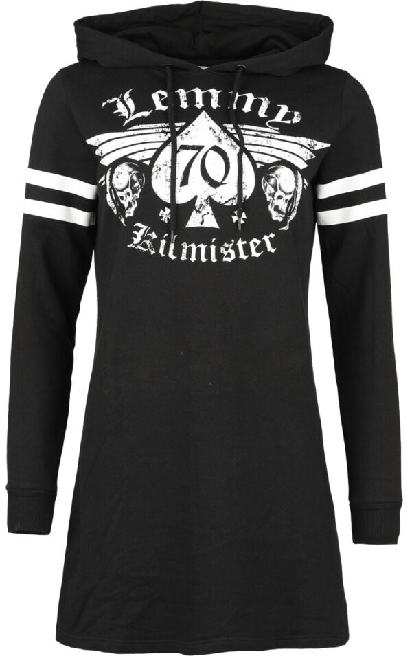 Lemmy Kilmister Medium-length dress - Lemmy Forever - XS to XXL - for Women - black - 95% cotton, 5% elastane Hooded sweaters & -jackets Band Merchandise - Image 1