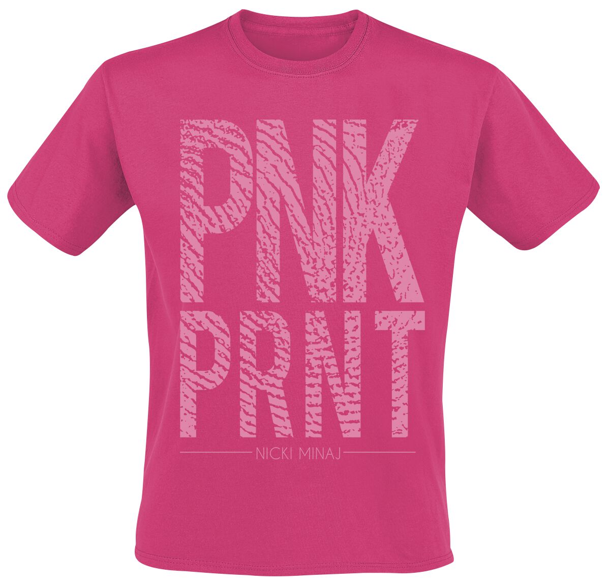 Nicki Minaj T-Shirt - Pnk Prnt - S to XXL - for Men - pink - 100% cotton T-Shirts Band Merchandise