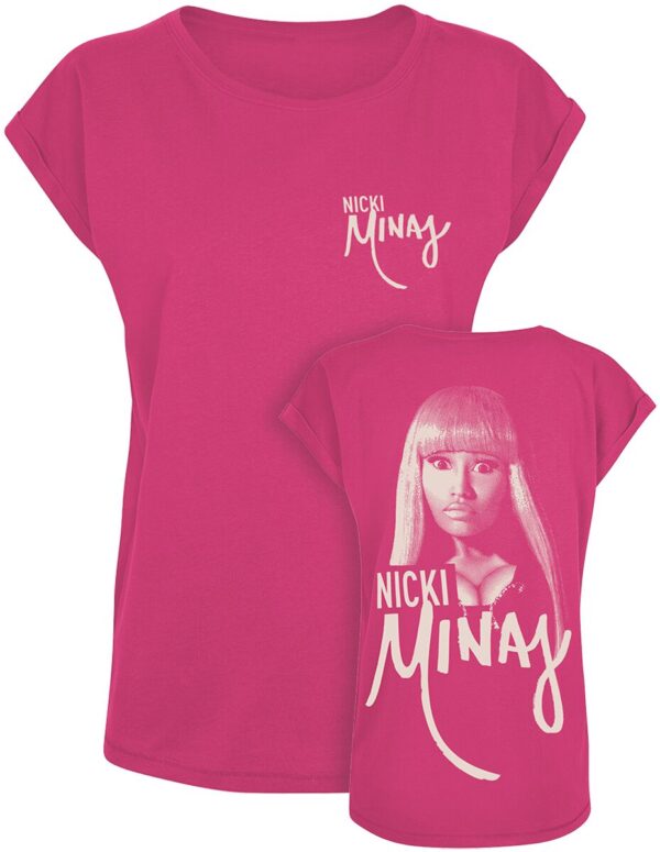 Nicki Minaj T-Shirt - Pink Halftone - S to XXL - for Women - pink - 100% cotton T-Shirts Band Merchandise - Image 1