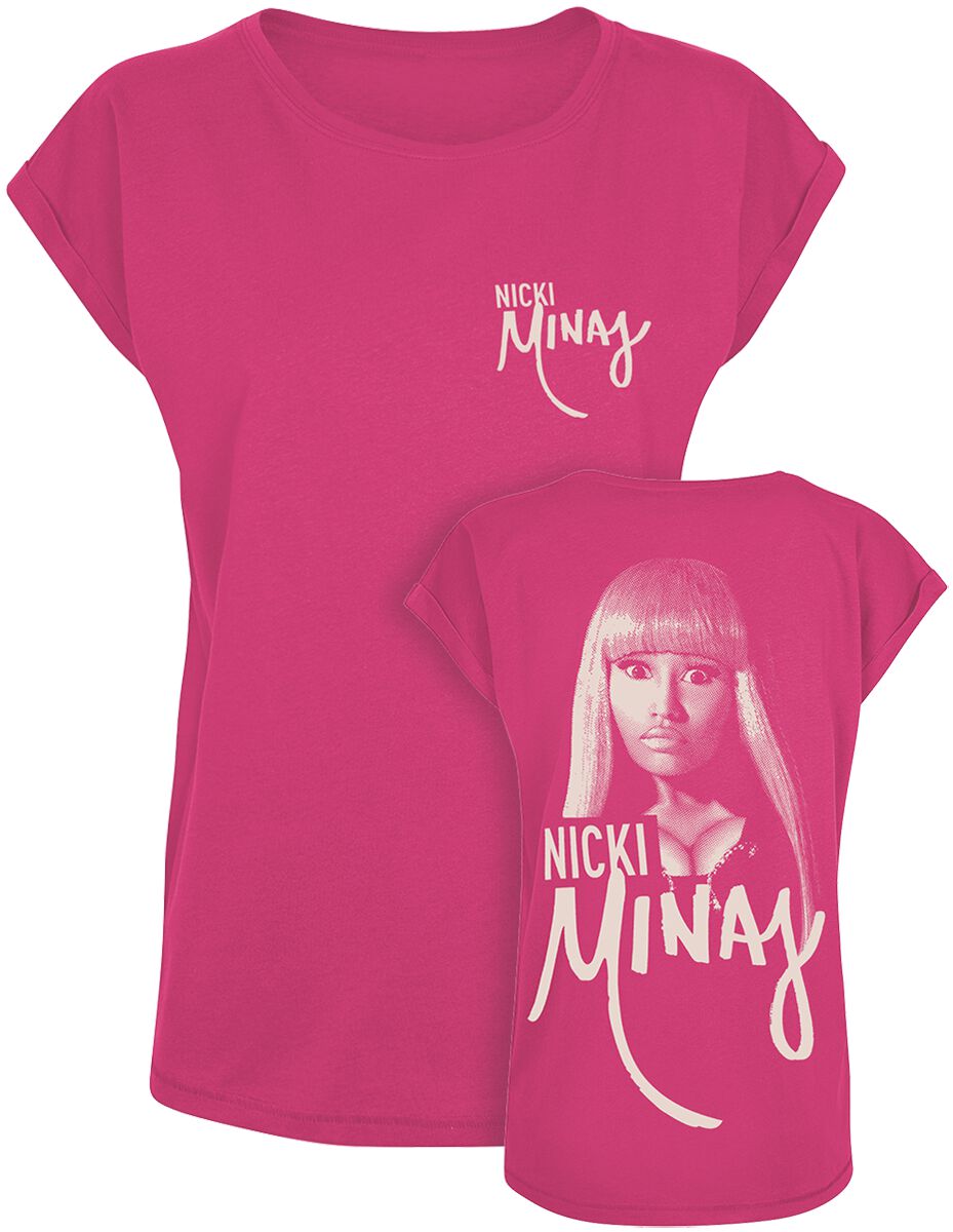 Nicki Minaj T-Shirt - Pink Halftone - S to XXL - for Women - pink - 100% cotton T-Shirts Band Merchandise