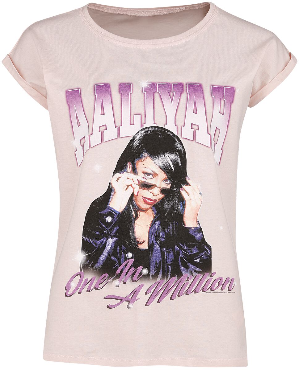 Aaliyah T-Shirt - One In A Million - S to XXL - for Women - light pink - 100% cotton T-Shirts Band Merchandise