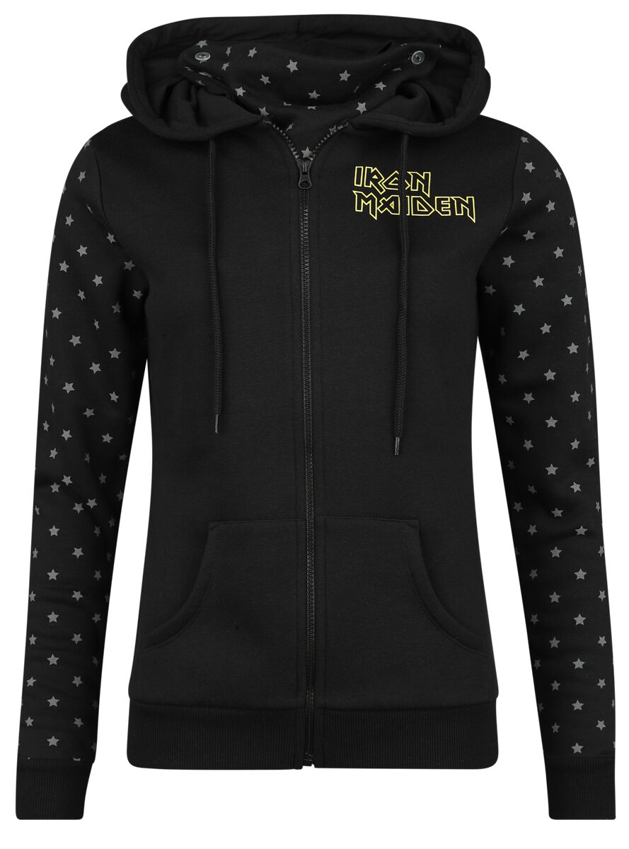 Iron Maiden Hooded zip - Fear Of The Dark - XS to XXL - for Women - black - 65% cotton, 35% polyester Hooded sweaters & -jackets Band Merchandise