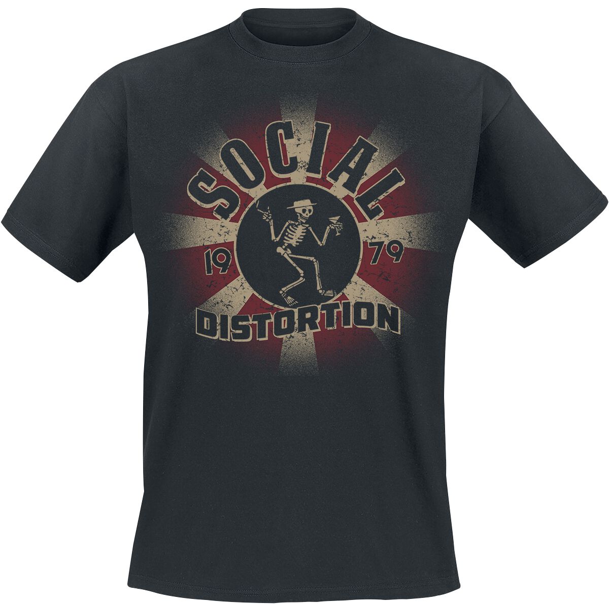 Social Distortion T-Shirt - Eclipse - M to 3XL - for Men - black - 100% cotton T-Shirts Band Merchandise