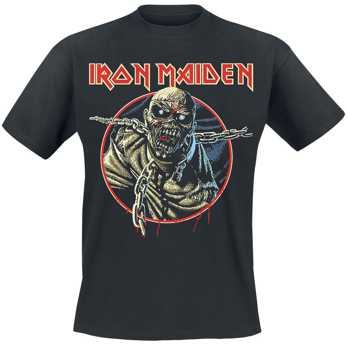 Iron Maiden T-Shirt - POM Circle Drip - S to 4XL - for Men - black - 100% cotton T-Shirts Band Merchandise