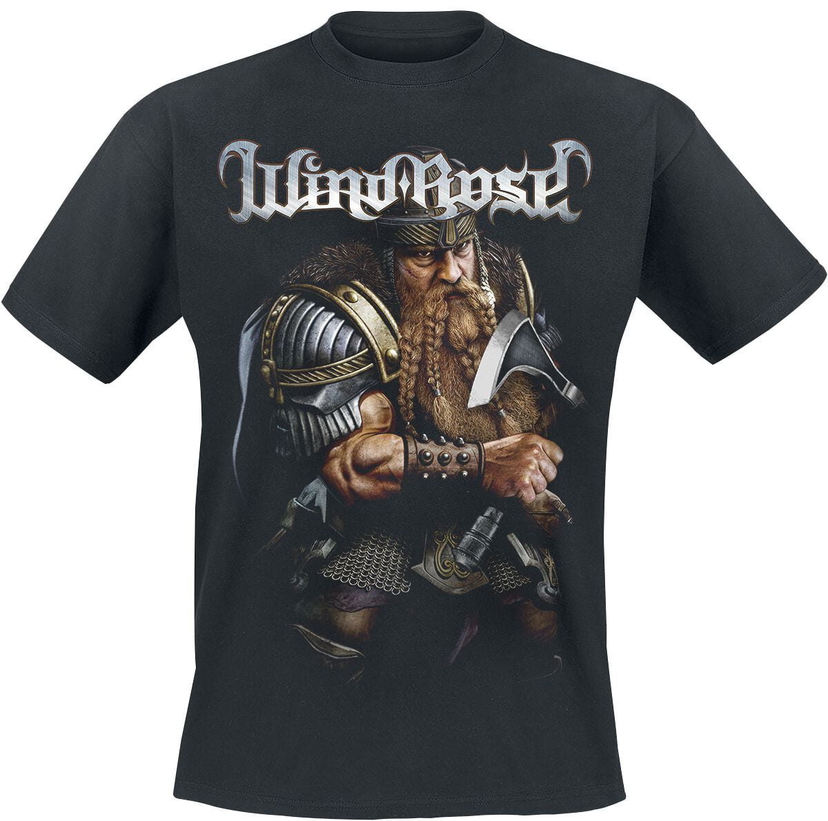 Wind Rose T-Shirt - Dwarf - S to 5XL - for Men - black - 100% cotton T-Shirts Band Merchandise