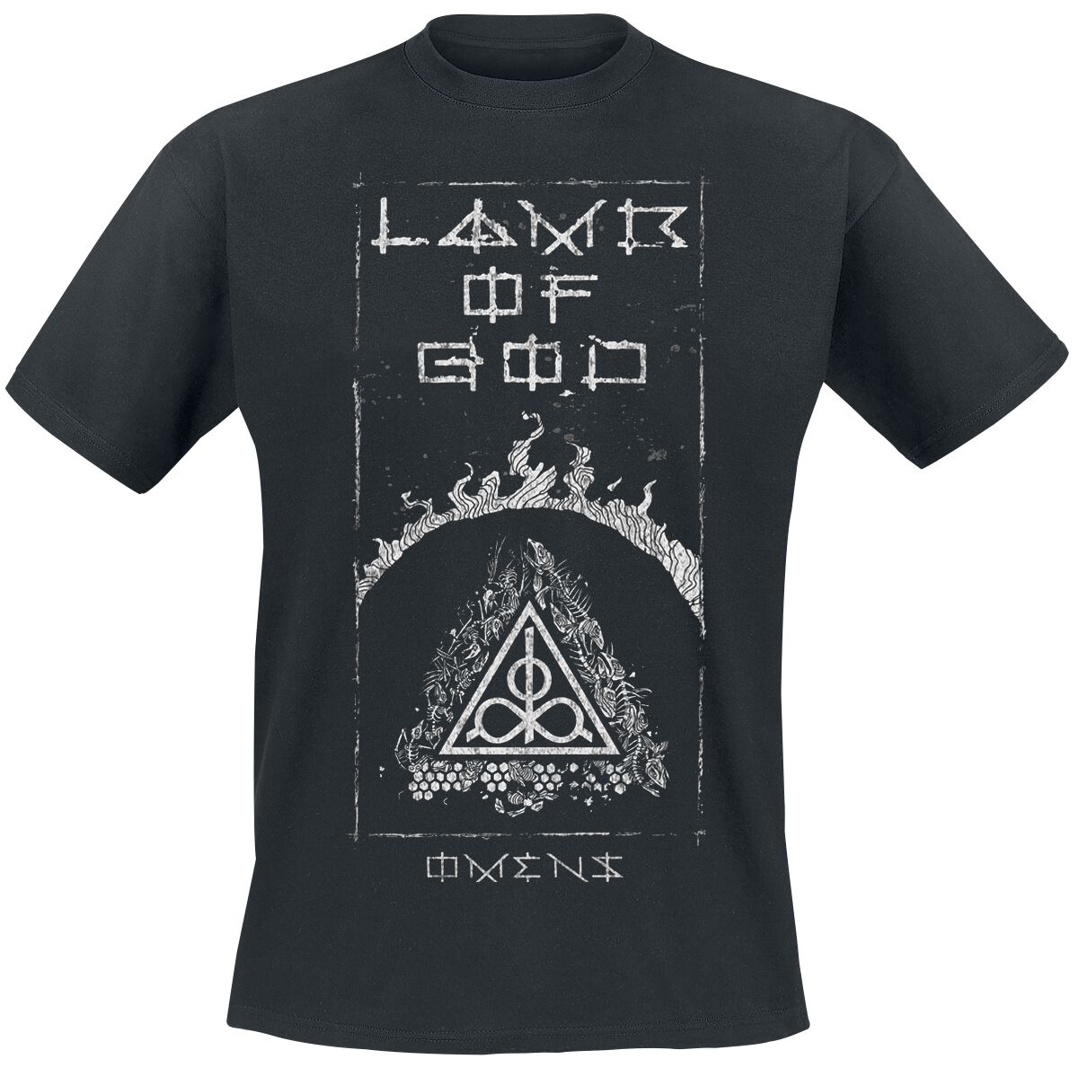 Lamb Of God T-Shirt - Omens Frame - S to 4XL - for Men - black - 100% cotton T-Shirts Band Merchandise