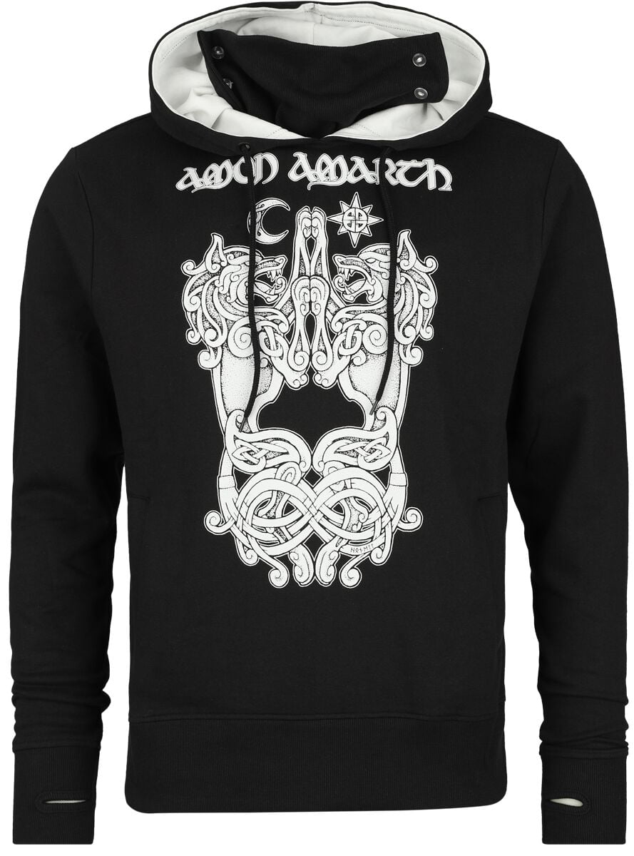 Amon Amarth Hooded sweater - Thorhammer - S to XXL - for Men - black - 65% cotton, 35% polyester Hooded sweaters & -jackets Band Merchandise