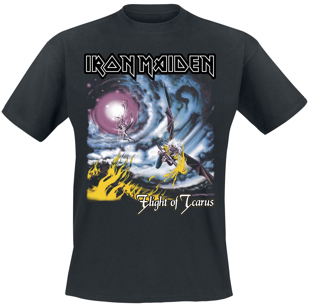 Iron Maiden T-Shirt - Flight Of Icarus - Four Colour - S to 4XL - for Men - black - 100% cotton T-Shirts Band Merchandise