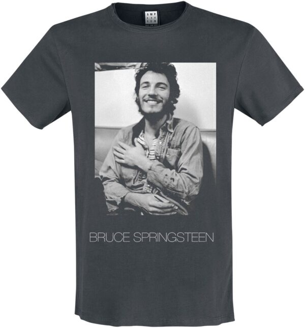 Bruce Springsteen T-Shirt - Amplified Collection - Vintage - M to 3XL - for Men - charcoal - 100% cotton T-Shirts Band Merchandise - Image 1