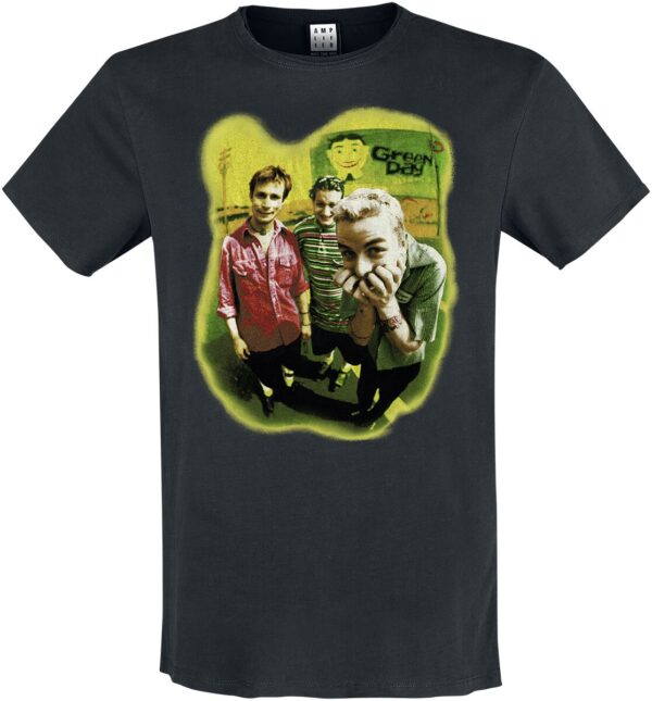 Green Day T-Shirt - Amplified Collection - Mugshot Rebels - S to XL - for Men - black - 100% cotton T-Shirts Band Merchandise - Image 1