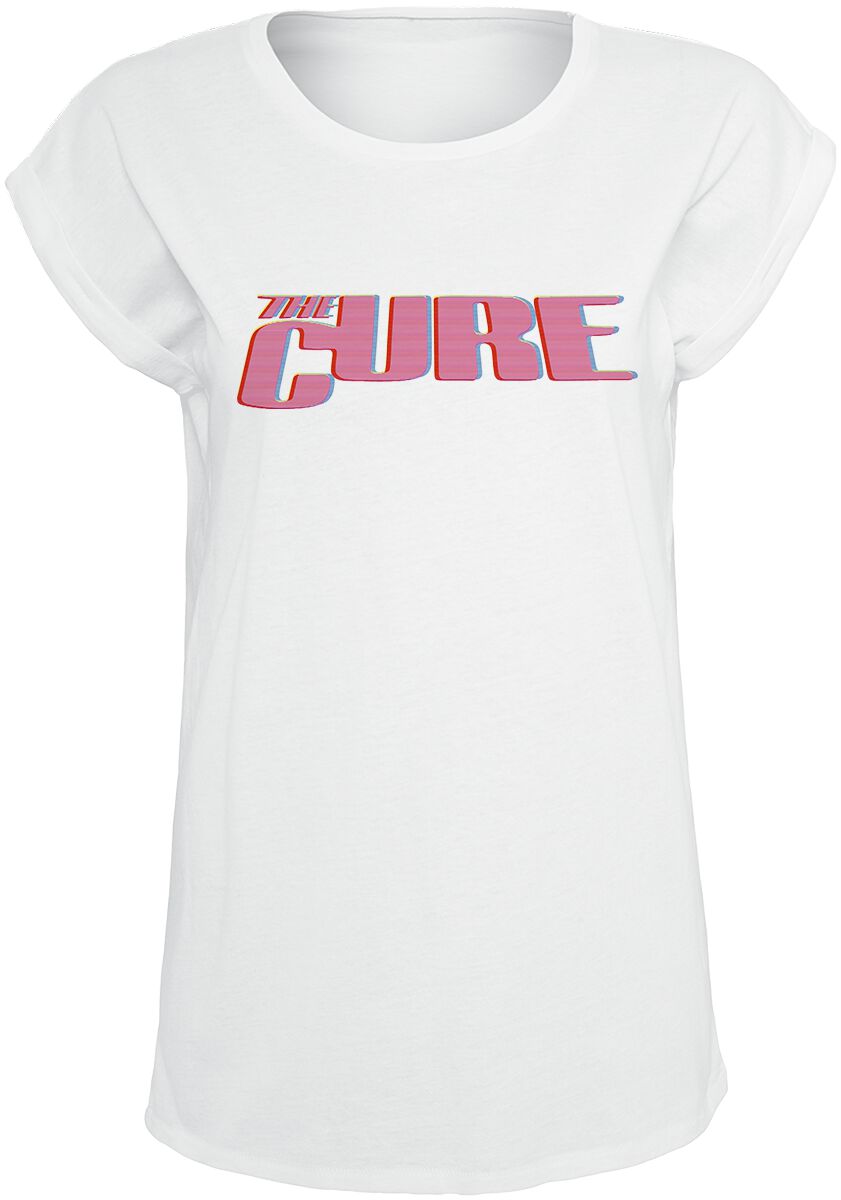 The Cure T-Shirt - Pink Logo - S to XL - for Women - white - 100% cotton T-Shirts Band Merchandise