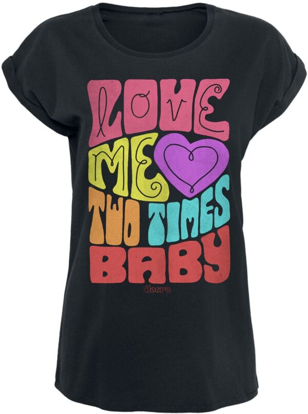 The Doors T-Shirt - Love Me - S to L - for Women - black - 100% cotton T-Shirts Band Merchandise - Image 1