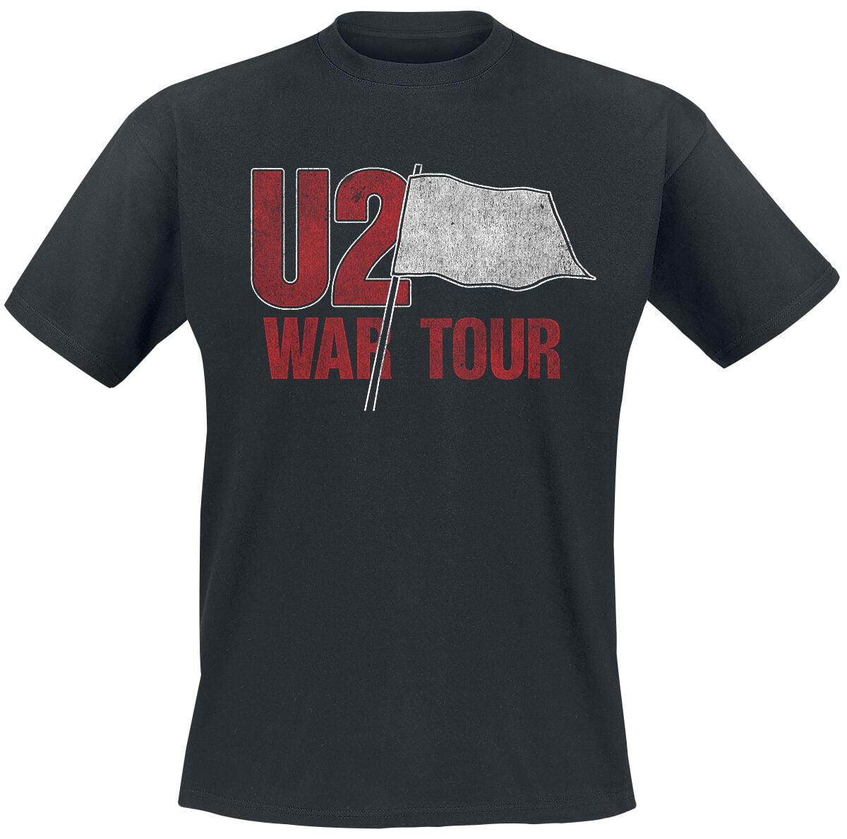 U2 T-Shirt - War Tour - L to 3XL - for Men - black - 100% cotton T-Shirts Band Merchandise