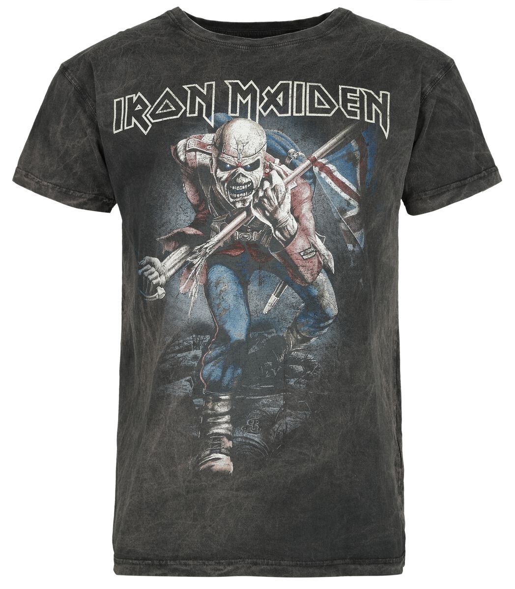 Iron Maiden T-Shirt - The Trooper - S to 4XL - for Men - grey - 100% cotton T-Shirts Band Merchandise