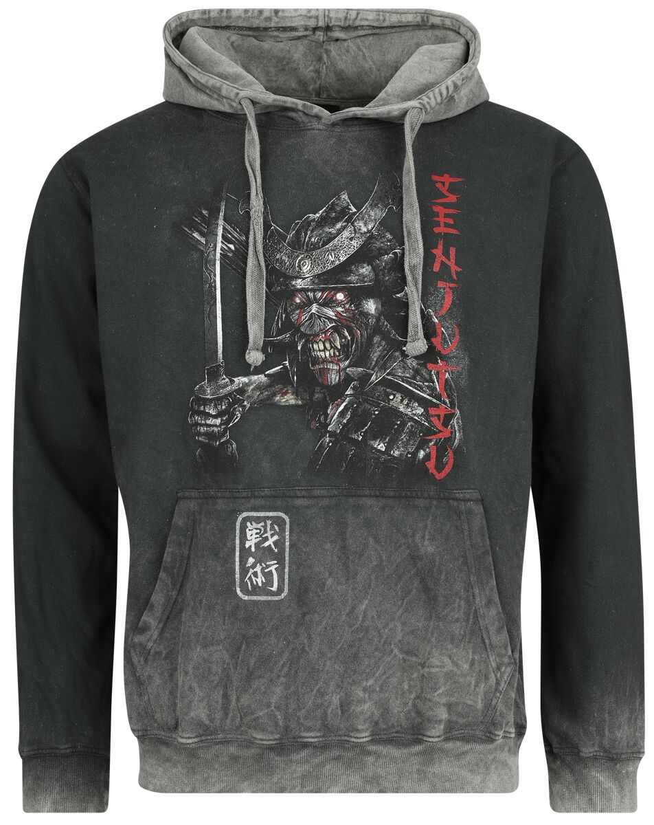 Iron Maiden Hooded sweater - S to XXL - for Men - grey - 100% cotton Hooded sweaters & -jackets Band Merchandise