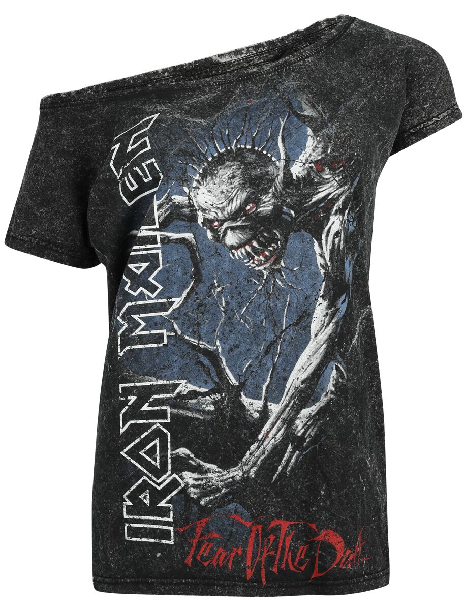 Iron Maiden T-Shirt - Fear Of The Dark - S to L - for Women - black - 100% cotton T-Shirts Band Merchandise