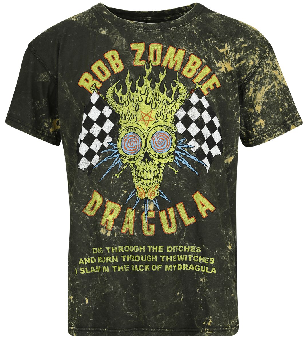 Rob Zombie T-Shirt - Dragula Racing - S to 4XL - for Men - brown - 100% cotton T-Shirts Band Merchandise