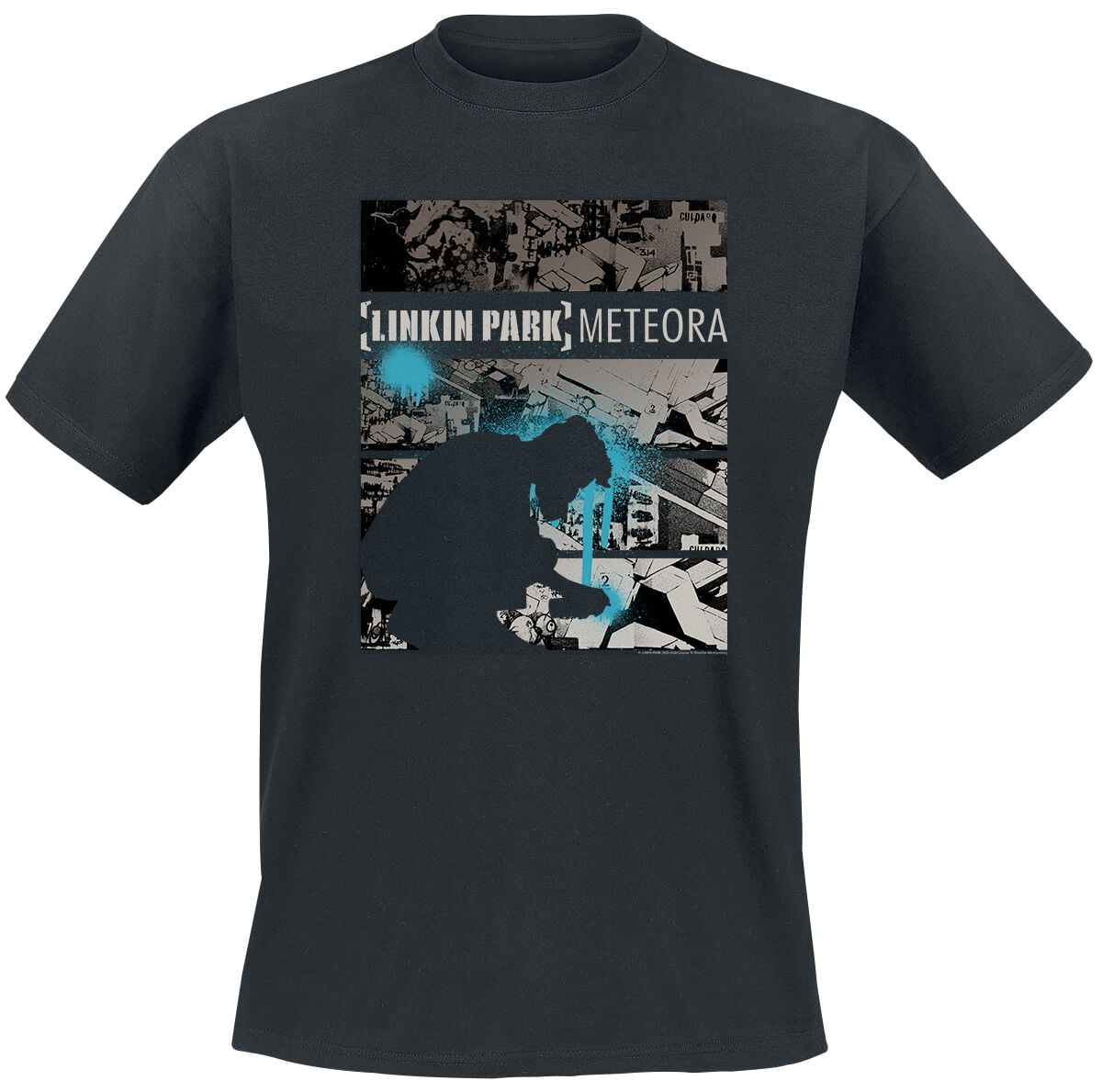 Linkin Park T-Shirt - Meteora Drip Collage - S to 4XL - for Men - black - 100% cotton T-Shirts Band Merchandise