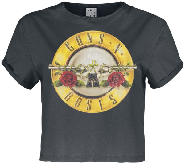 Guns N' Roses T-Shirt - Amplified Collection - Drum - M to XXL - for Women - charcoal - 100% cotton T-Shirts Band Merchandise