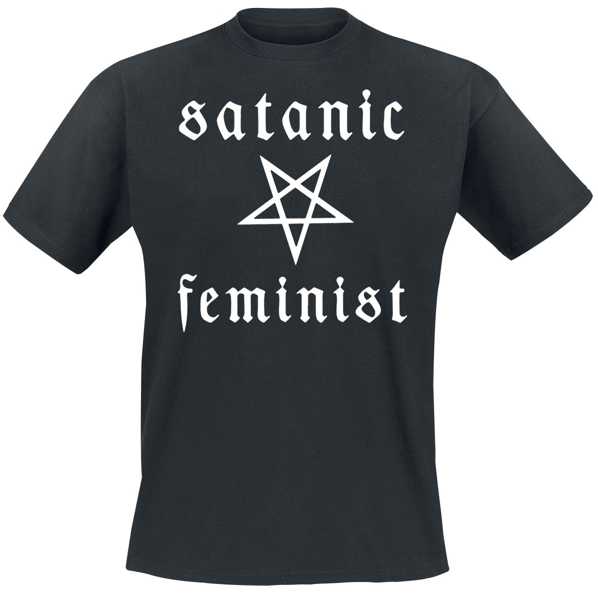 Twin Temple T-Shirt - Satanic Feminist - L to XXL - for Men - black - 100% cotton T-Shirts Band Merchandise