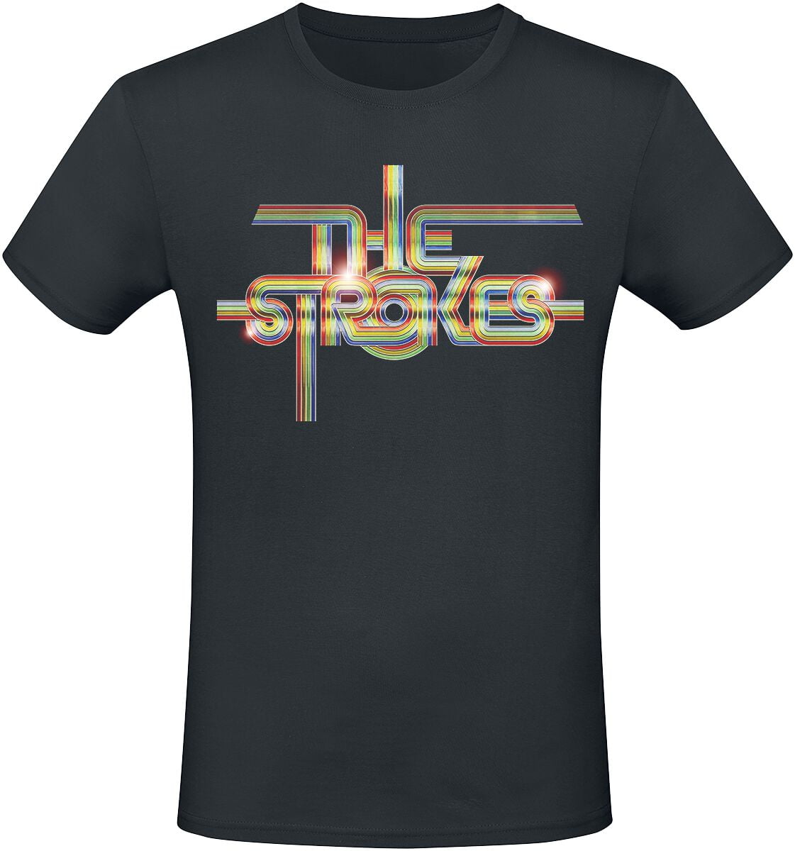 The Strokes T-Shirt - Coloured Logo - L to XXL - for Men - black - 100% cotton T-Shirts Band Merchandise