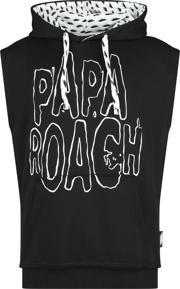 Papa Roach Hooded sweater - EMP Signature Collection - S to 3XL - for Men - black-white - 70% cotton, 30% polyester Hooded sweaters & -jackets Band Merchandise