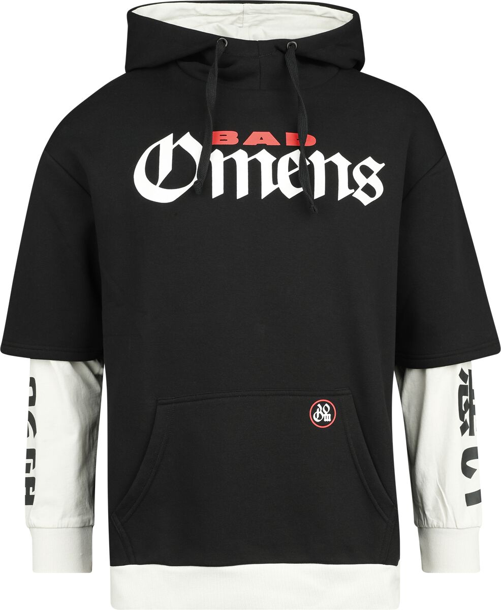 Bad Omens Hooded sweater - EMP Signature Collection - S to 3XL - for Men - black-grey - 70% cotton, 30% polyester Hooded sweaters & -jackets Band Merchandise