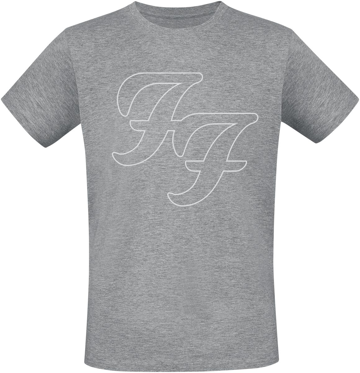 Foo Fighters T-Shirt - But Here We Are - S to 3XL - for Men - mottled grey - 85% cotton, 15% viscose T-Shirts Band Merchandise