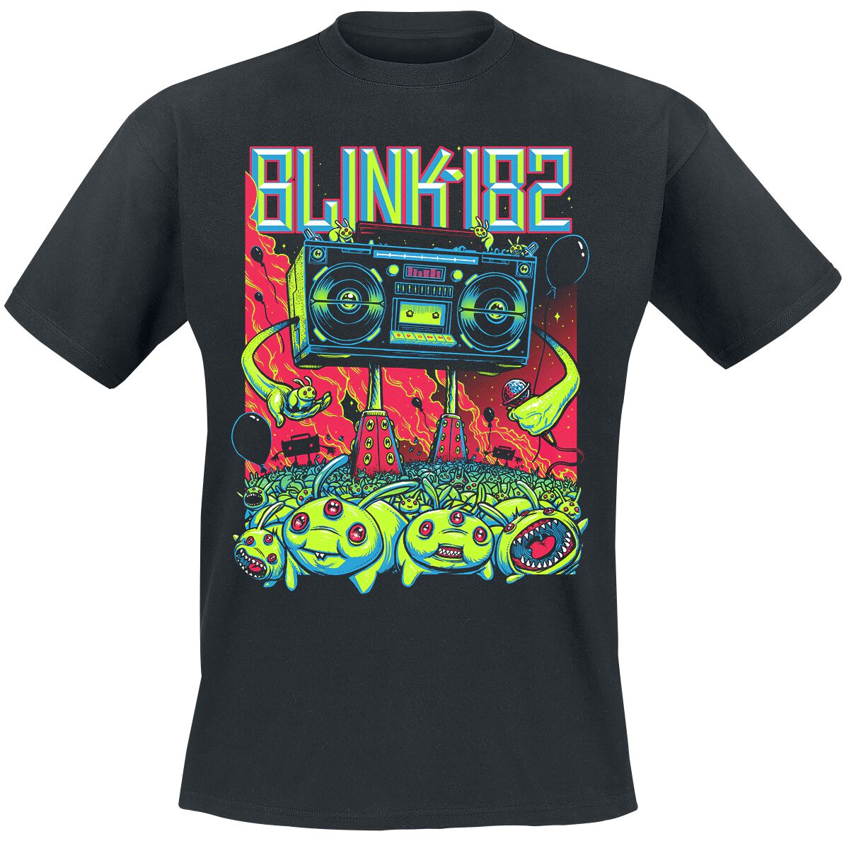 Blink 182 T-Shirt - Superboom - S to 3XL - for Men - black - 100% cotton T-Shirts Band Merchandise