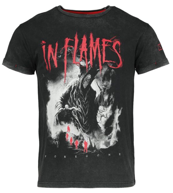 In Flames T-Shirt - EMP Signature Collection - S to 3XL - for Men - grey - 100% cotton T-Shirts Band Merchandise - Image 1