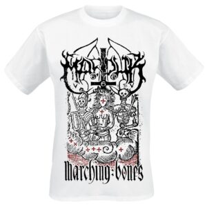 Marduk T-Shirt - Marching Bones - M to XXL - for Men - white - 100% cotton T-Shirts Band Merchandise