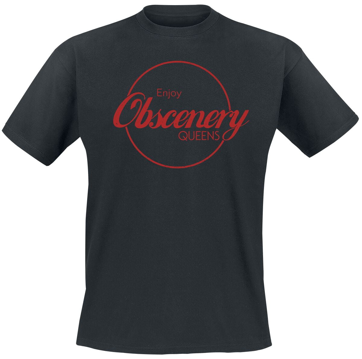 Queens Of The Stone Age T-Shirt - Enjoy Obscenery - S to 3XL - for Men - black - 100% cotton T-Shirts Band Merchandise