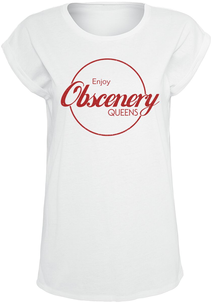 Queens Of The Stone Age T-Shirt - Enjoy Obscenery - S to XXL - for Women - white - 100% cotton T-Shirts Band Merchandise