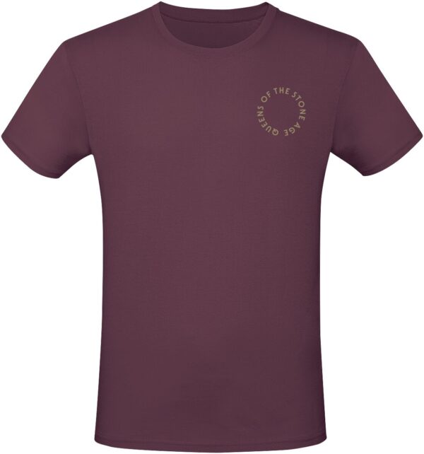 Queens Of The Stone Age T-Shirt - In Times New Roman - Snakes - S to 3XL - for Men - burgundy - 100% cotton T-Shirts Band Merchandise - Image 1