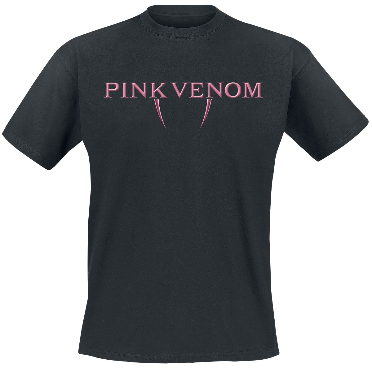 Blackpink T-Shirt - Pink Venom Fangs - M to XL - for Men - black - 100% cotton T-Shirts Band Merchandise