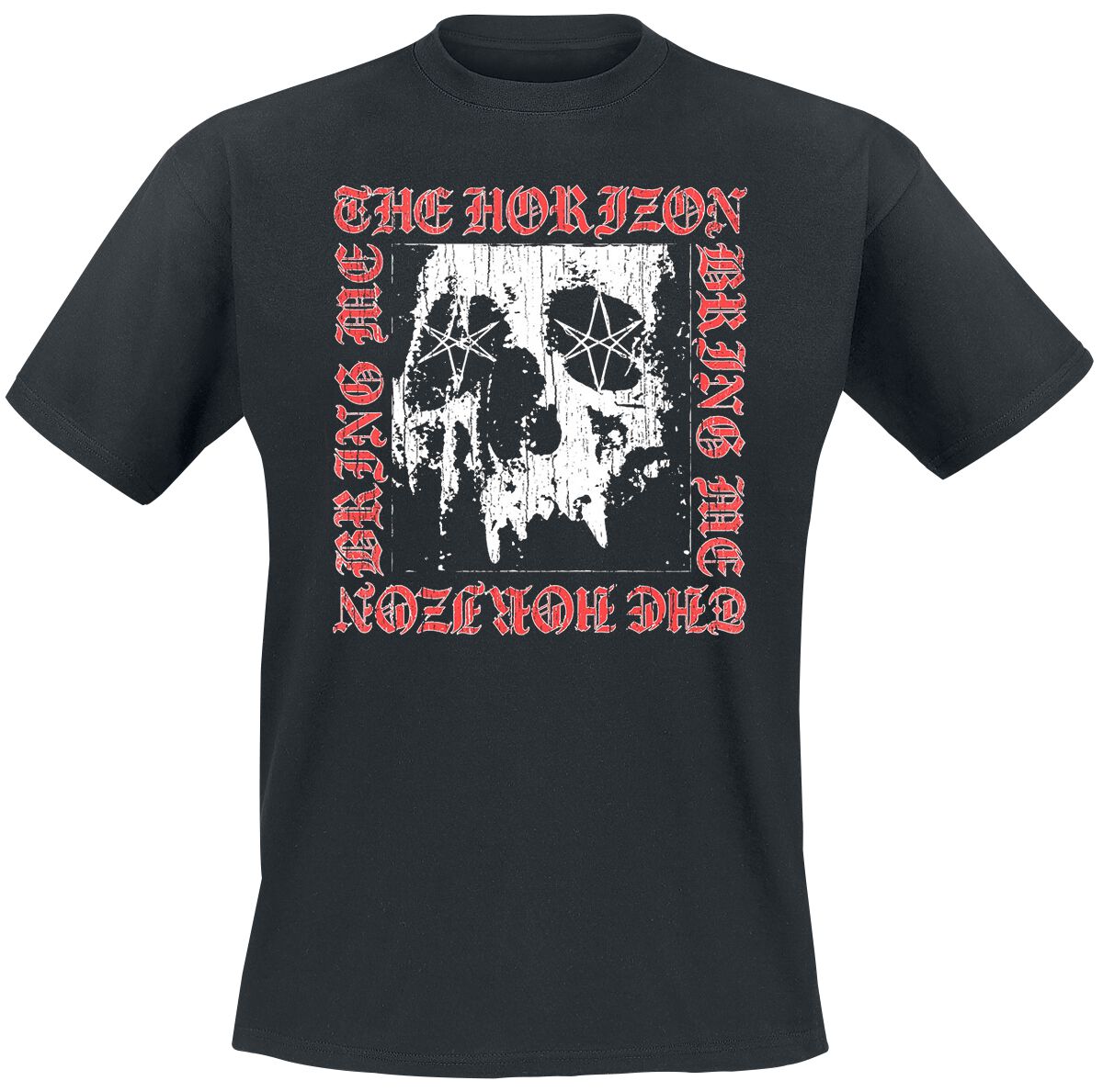 Bring Me The Horizon T-Shirt - Metal Logo Skull - S to XXL - for Men - black - 100% cotton T-Shirts Band Merchandise