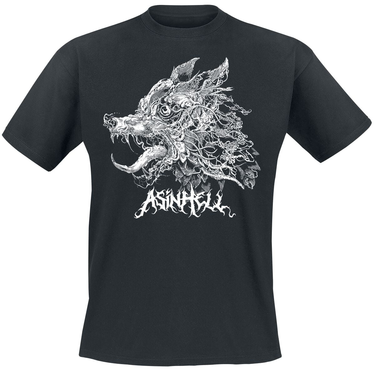 Asinhell T-Shirt - Wolfpack Laws - S to L - for Men - black - 100% cotton T-Shirts Band Merchandise