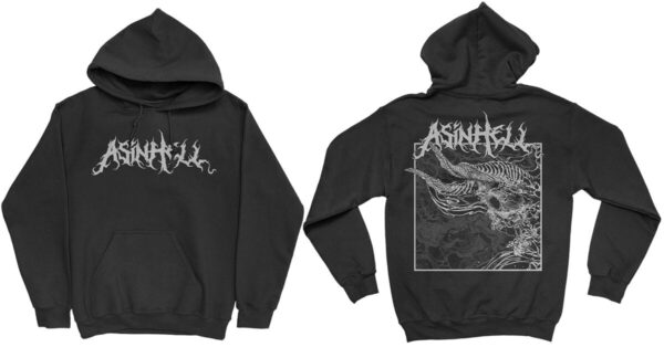 Asinhell Hooded sweater - Impii hora - S to XXL - for Men - black - 80% cotton, 20% polyester Hooded sweaters & -jackets Band Merchandise