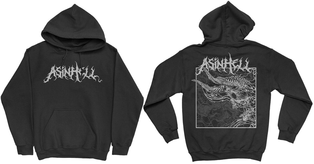 Asinhell Hooded sweater - Impii hora - S to XXL - for Men - black - 80% cotton, 20% polyester Hooded sweaters & -jackets Band Merchandise